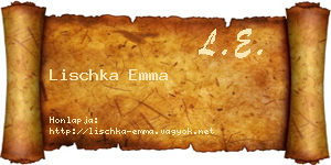 Lischka Emma névjegykártya